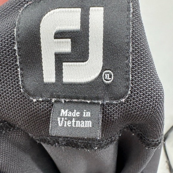 FOOTJOY GOLF men’s black-blue activewear athleisure casual polo. XL - Picture 7 of 10